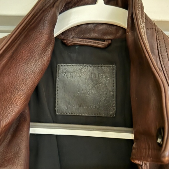 AllSaints | All Saints Leather biker jacket, Large - Picture 5 of 5